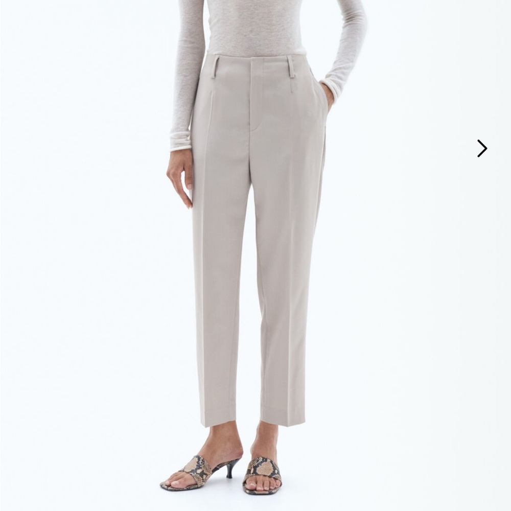 Filippa K Karlie wool pants in light taupe (size 36, tailored at the waist)